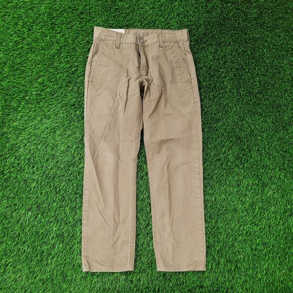 Vintage Y2K LEVIS Ankle Pants 27x26 Faded Brown - Picture 1 of 13